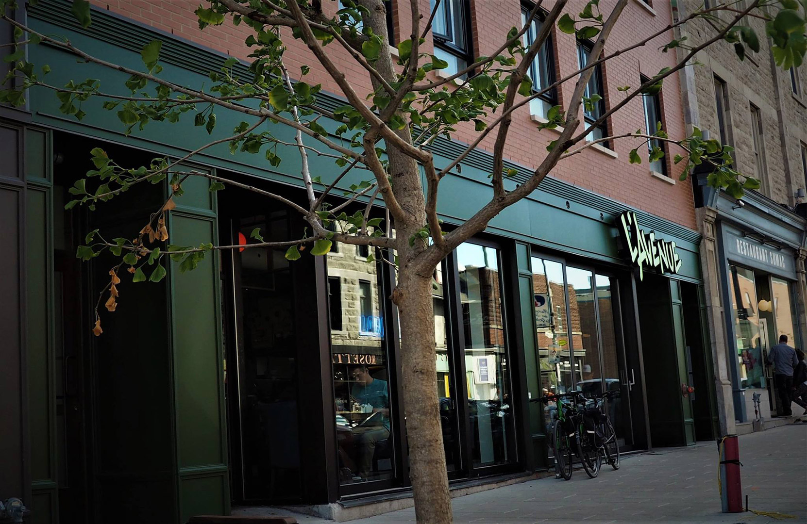 Façade du restaurant L'Avenue