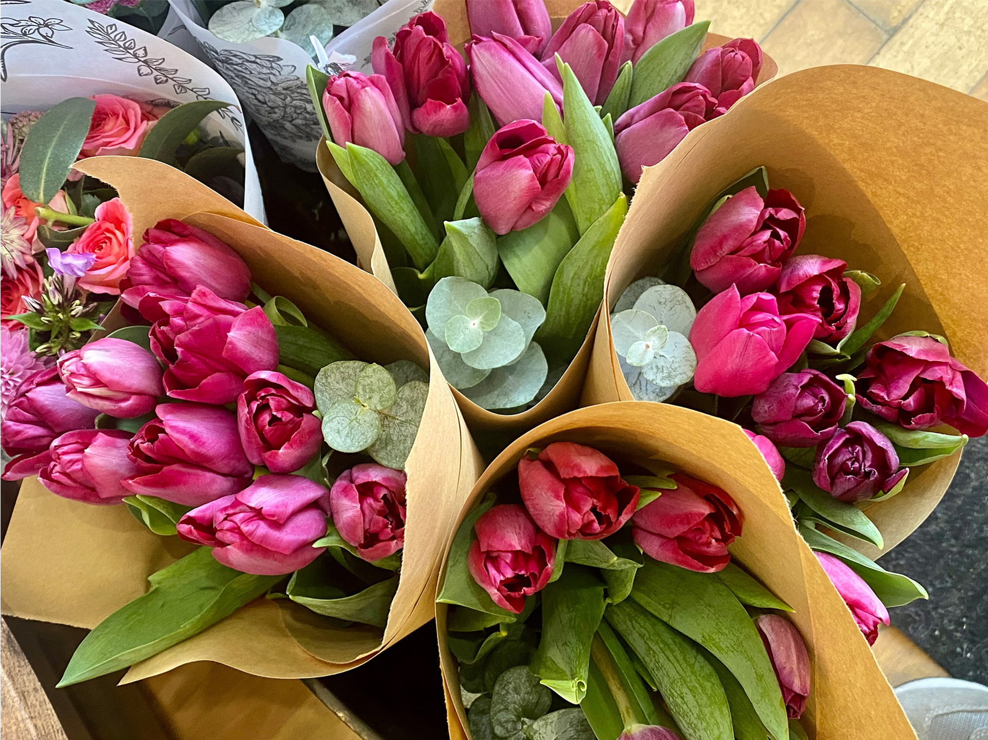 Bouquets de fleurs pour la fête des Mères